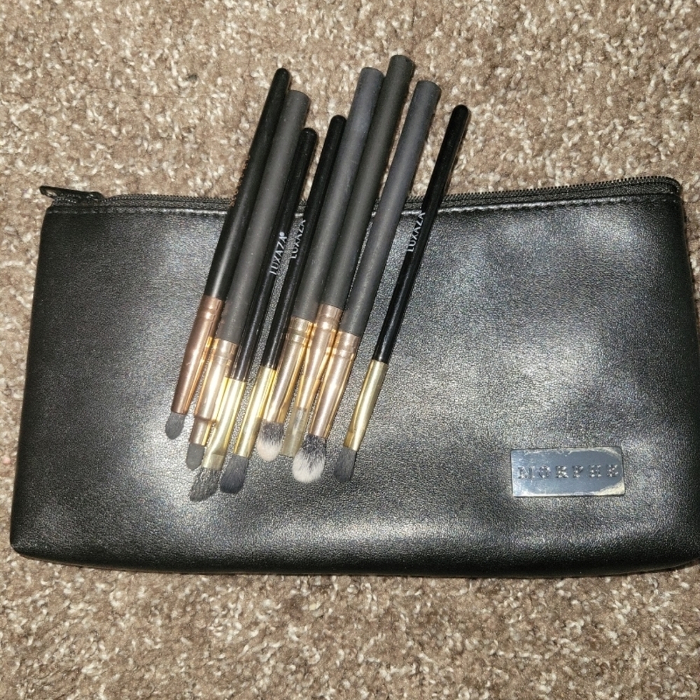 Black Makeup Brush Set with Morphe Cosmetic Bag